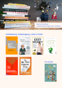 Buch- und Leseliste der Geldfrau